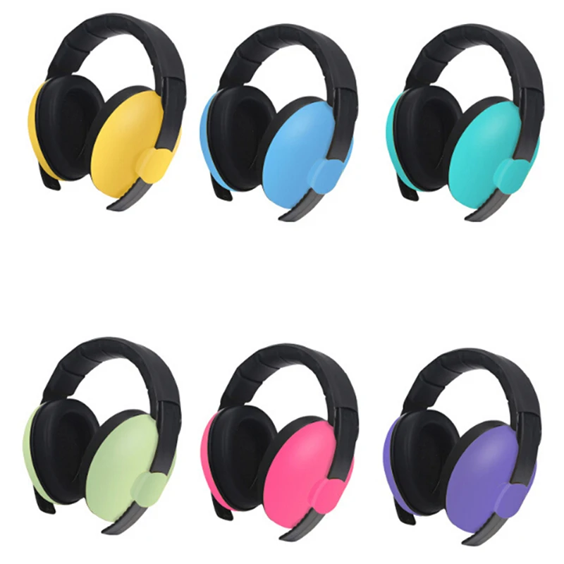 Регулируемые мягкие наушники для детей защита слуха шумоподавляющие