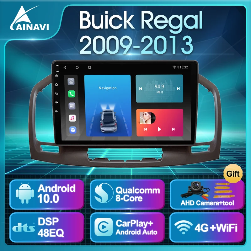 

Автомобильный радиоприемник Android 10,0 QLED для Opel Insignia для Buick Regal 2009-2013 автомобильный стерео Мультимедийный Плеер навигация Carplay No 2din