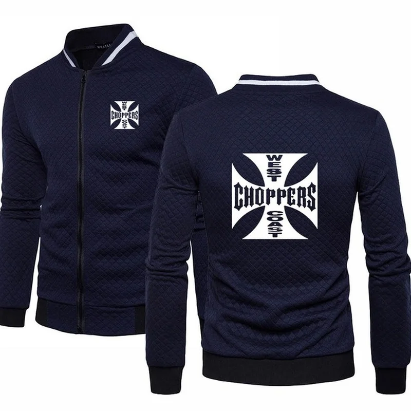 

Spring Autumn Jacket Men Anime for Mustang West Coast Choppers Sweatshirt High Quality Cotton Men's baseball jacket SweatshirtsG
