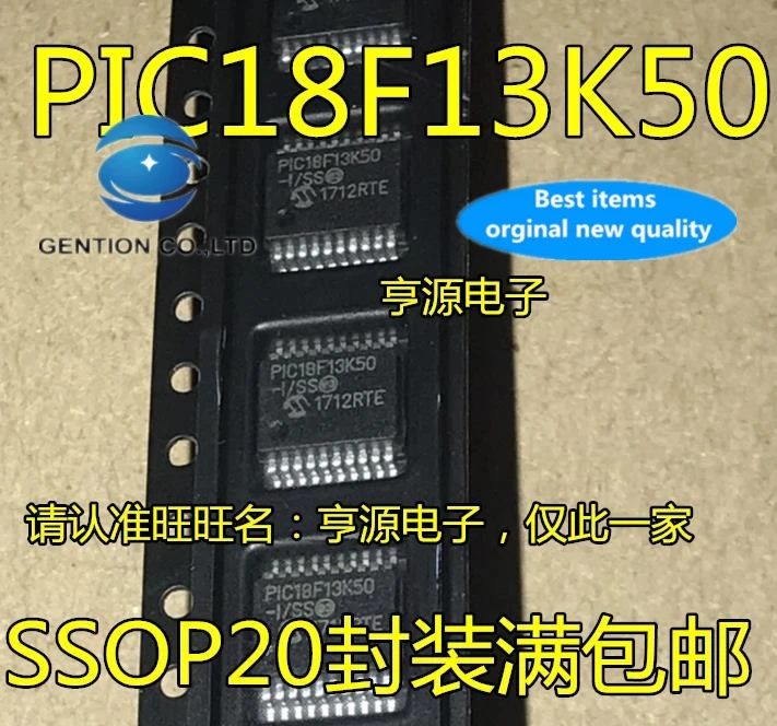

10pcs 100% orginal new real photo PIC18F13K50 PIC18F13K50-I/SS SSOP20