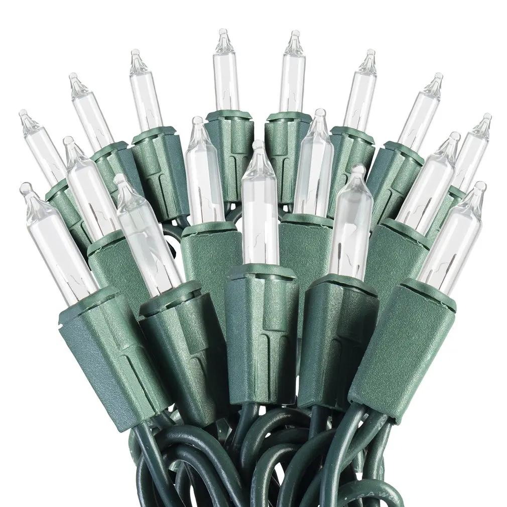 

Outdoor Pointed Bulb Lamp String Christmas Tree Decorative Tungsten Lamp 7m Thick Quality Front / Rear Plug