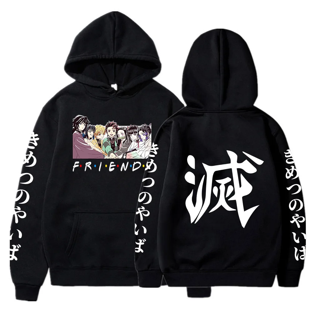 

Anime Demon Slayer Friends Hoodie Kimetsu No Yaiba Sweatshirts Tops Sudadera Felpa Moletom