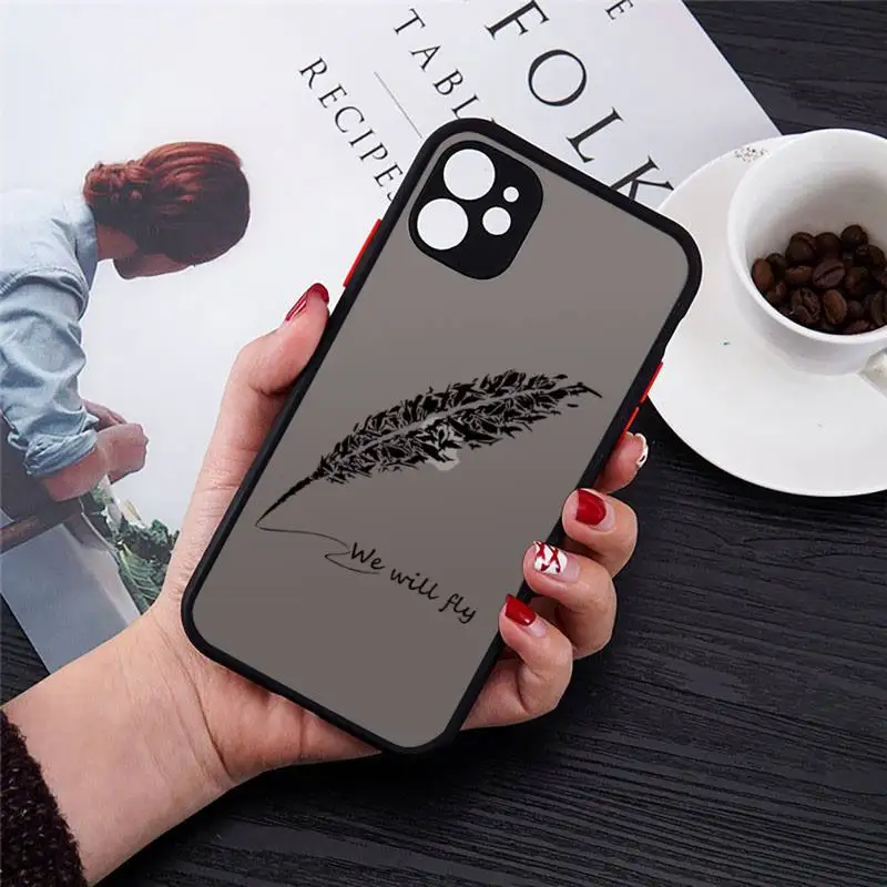 

Cute creative design pattern Phone Case matte transparent For iphone 7 8 11 12 plus mini x xs xr pro max cover