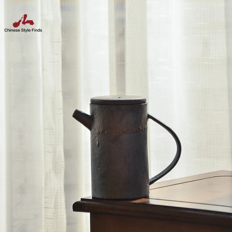 Чайный набор винтажный семейный чайник ручной работы китайский кунг фу 280