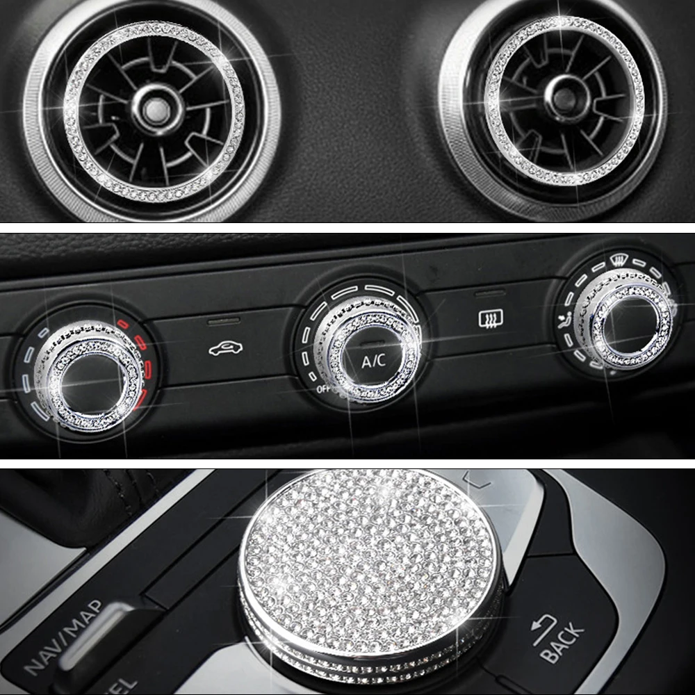 

DIY Car Diamond Crystal Rhinestone Sticker Sheet Diamante Self Adhesive Car Accessories