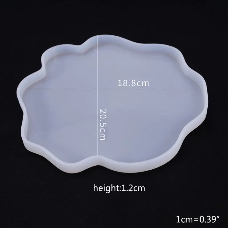

Crystal Epoxy Resin Mold Irregular Coaster Casting Silicone Mould DIY Crafts Jewelry Making Tool