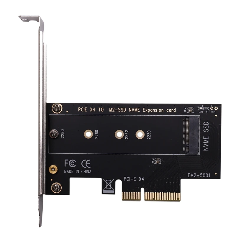 EM2 5001 PCI E 3 0 X4 к NVMe M.2 NGFF M Key SSD высокоскоростная Плата расширения для настольного ПК|
