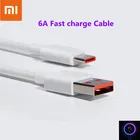 Оригинальный зарядный кабель Xiaomi 6A, Тип C, зарядное устройство Mi Turbo 33 Вт, быстрая зарядка для Mi 11 10 Pro 5G 9 Poco M3 X3 NFC Redmi Note10 K30s Tipo C