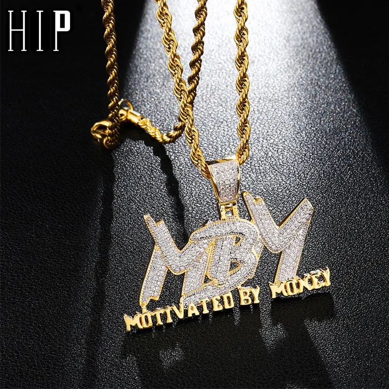 Кулон и ожерелье для мужчин в стиле хип хоп украшение с кубическим цирконием