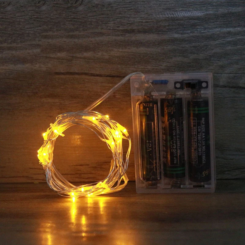 2 м 20 светодиодный AAA батарея питание украшения медный провод сказочные огни для