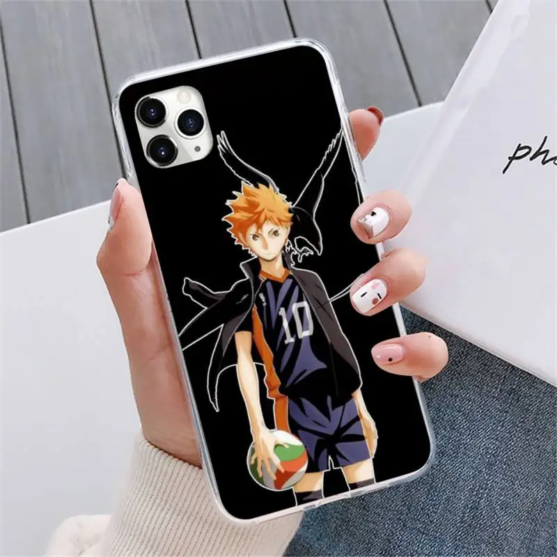 

Hot Anime Volleyball Haikyuu Phone Cases For iphone 12 5 5s 5c se 6 6s 7 8 plus x xs xr 11 pro max mini