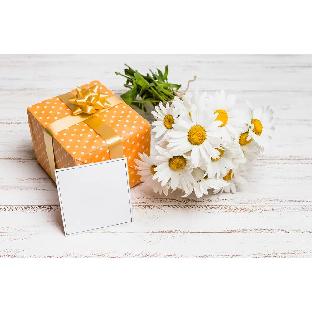 

Vinyl Custom Photography Backdrops Prop scenery+ Flower and Wooden Planks Theme Photography Background 200207FK-0009