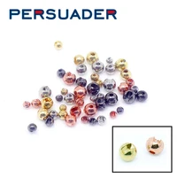 persuader 50 pcsset tungsten slotted fly tying head beads high tense counter sunk round nymph head ball fly fishing materials