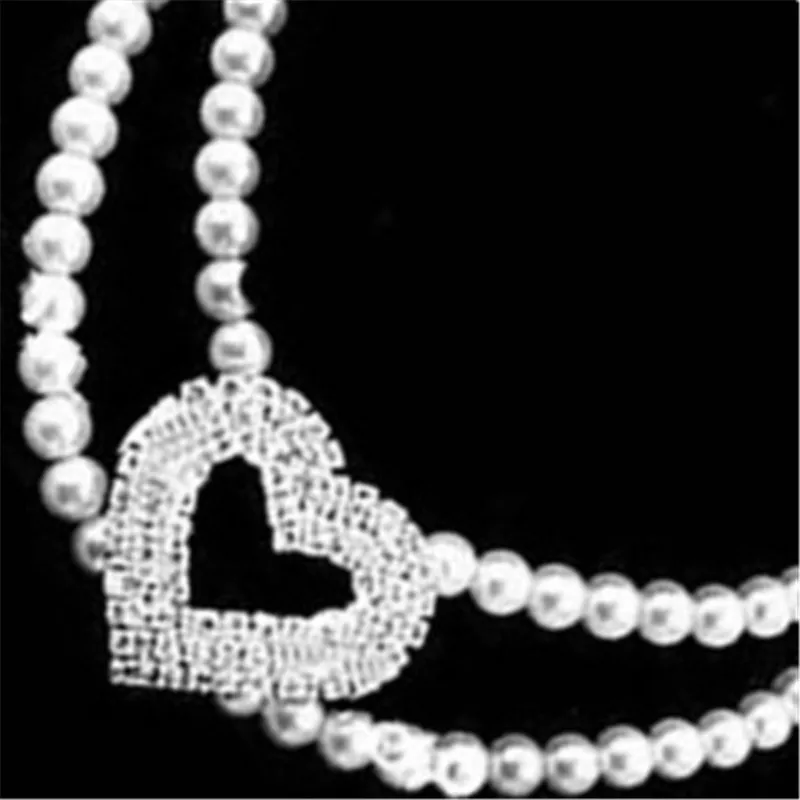 Маленькие животные Щенок ожерелье ошейник для собак жемчуг с блестящими в форме