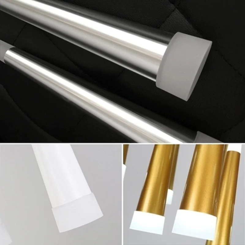 Современная светодиодная люстра 7 Вт алюминиевая коническая лампа подвесной