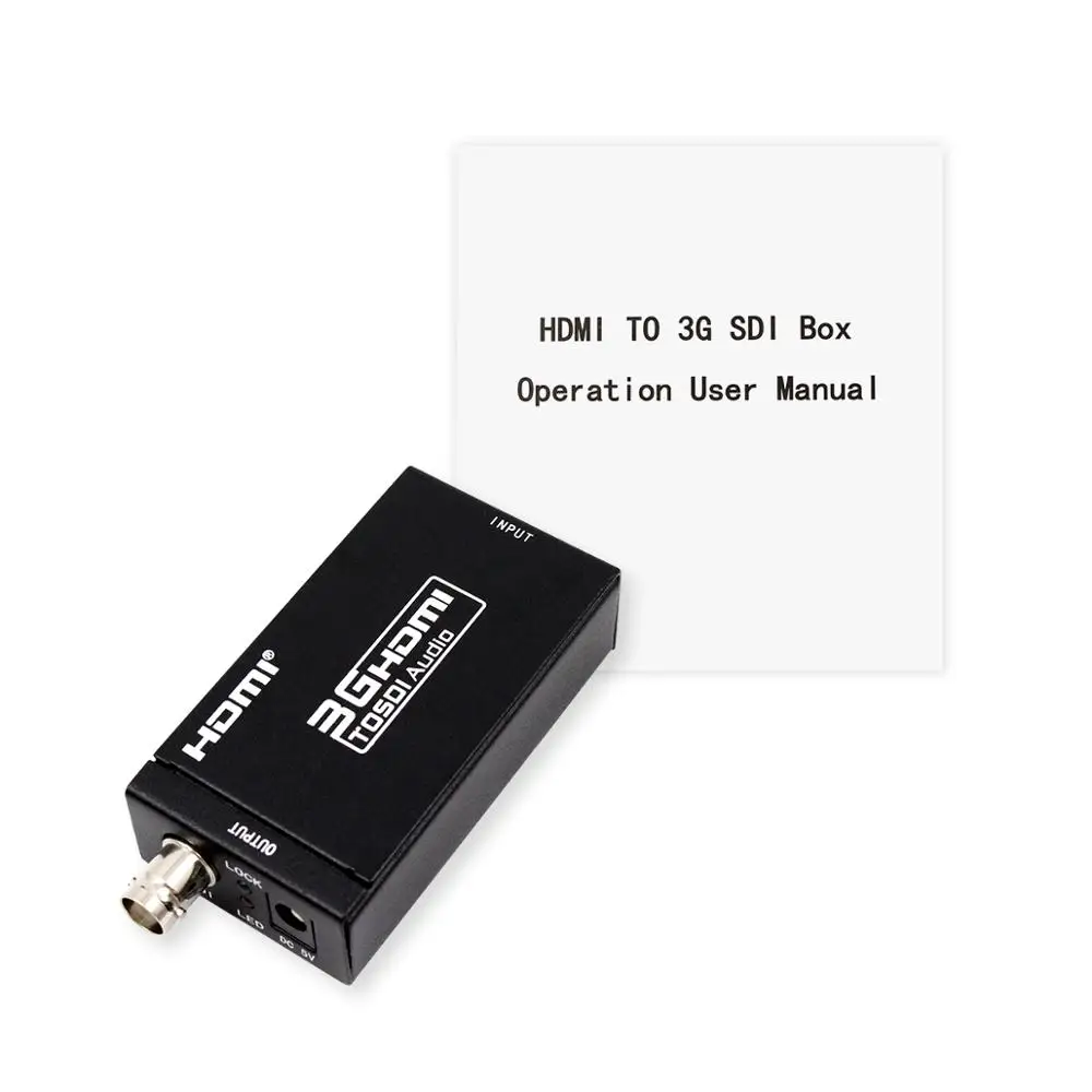 

Mini HDMI to SDI Audio Video Converter BNC 3G-SDI SD-SDI HD-SDI Adapter Support 720P 1080P for Camera Home Theater Monitora