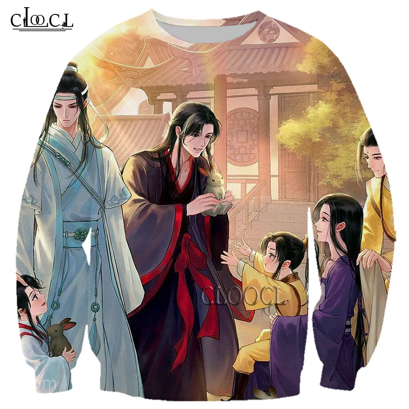 

HX Newest Popular Anime Mo Dao Zu Shi 3D Print Men Women Sweatshirts Fashion Hip Hop Tracksuit Harajuku Tops Drop Shipping