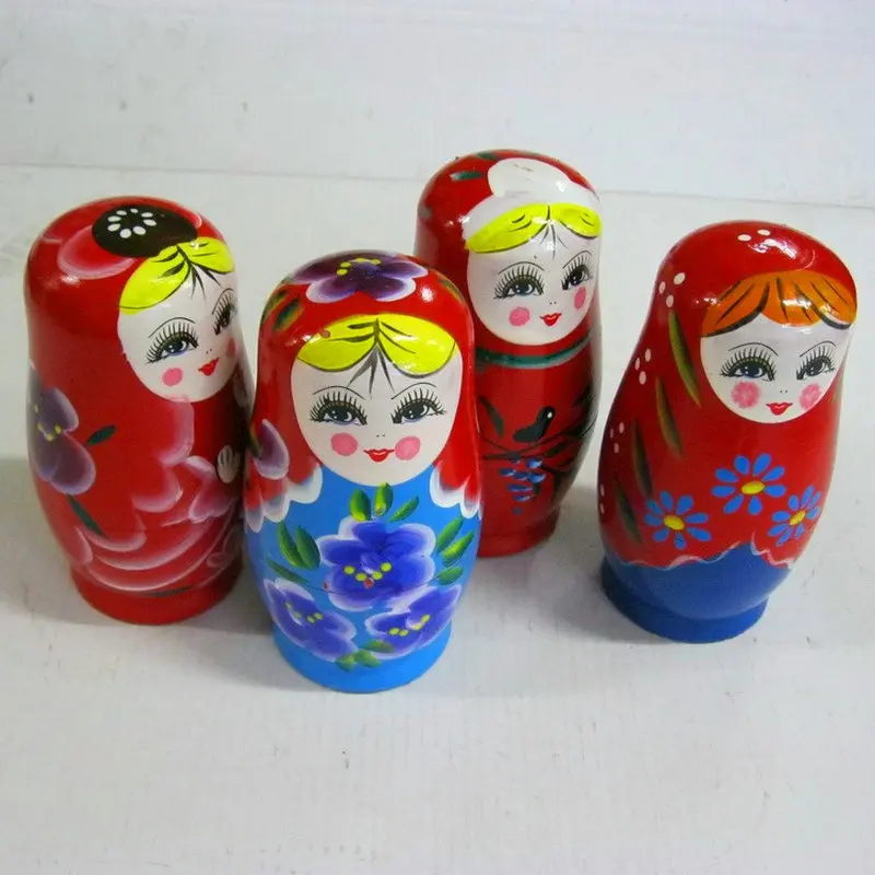 Деревянные игрушки матрешки пятислойные картины русские деревянные куклы для