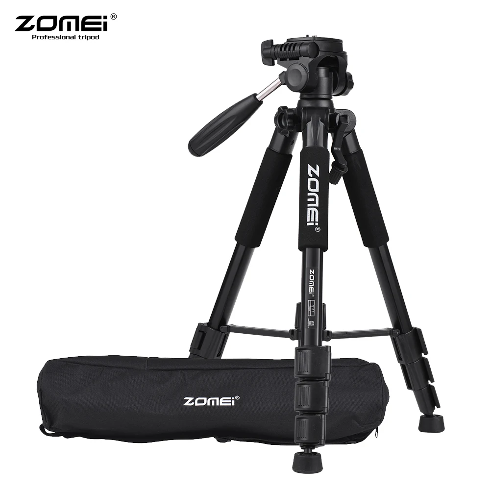 ZOMEI Q111 142 см/56 &quotПортативный штатив для камеры с быстроразъемной пластиной/сумка