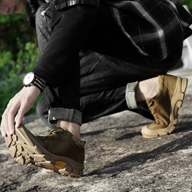 Мужская обувь из натуральной кожи на шнуровке Повседневная Уличная толстой