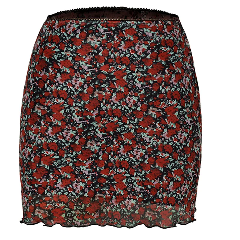 

Bikoles 2021 Summer New Sexy Lady Empire Print Leopard Net Yarn Double Layerbodycon Lift Buttock Mini Skirt Fashion Women Basic