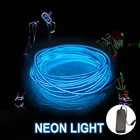 Неоновое освещение El светодиодсветодиодный лента знак Аниметело женщинакомната веревка светильник RGB неоновый провод Под Автомобиль Гибкая мягкая светильник s рождество