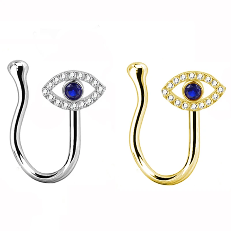 

Fake nose piercing new design Advance sale cz diamond sanke nose cuffs Hoop nose clip non piercing faux nose rings sexy Jewelry