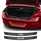 Защитная полоса для багажника автомобиля, наклейка из углеродного волокна для защиты задней панели от царапин, подходит для Lada Xray Largus Niva, 90 см