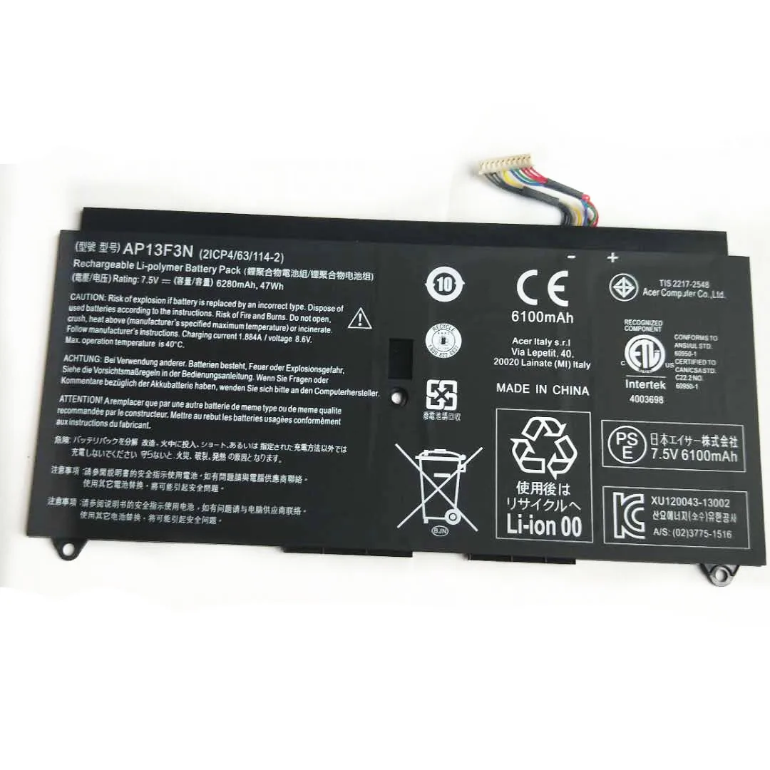 

New genuine Battery for Acer Aspire S7-392 S7-393 AP13F3N 7.5V 47WH