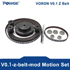 Ролик POWGE Voron 0.1-zbelt-mod-bom GT2 LL-2GT RF открытый ремень 2GT 20T80 зубьев шкив F695-2RS F105-2RS подшипник 5X72 мм вал