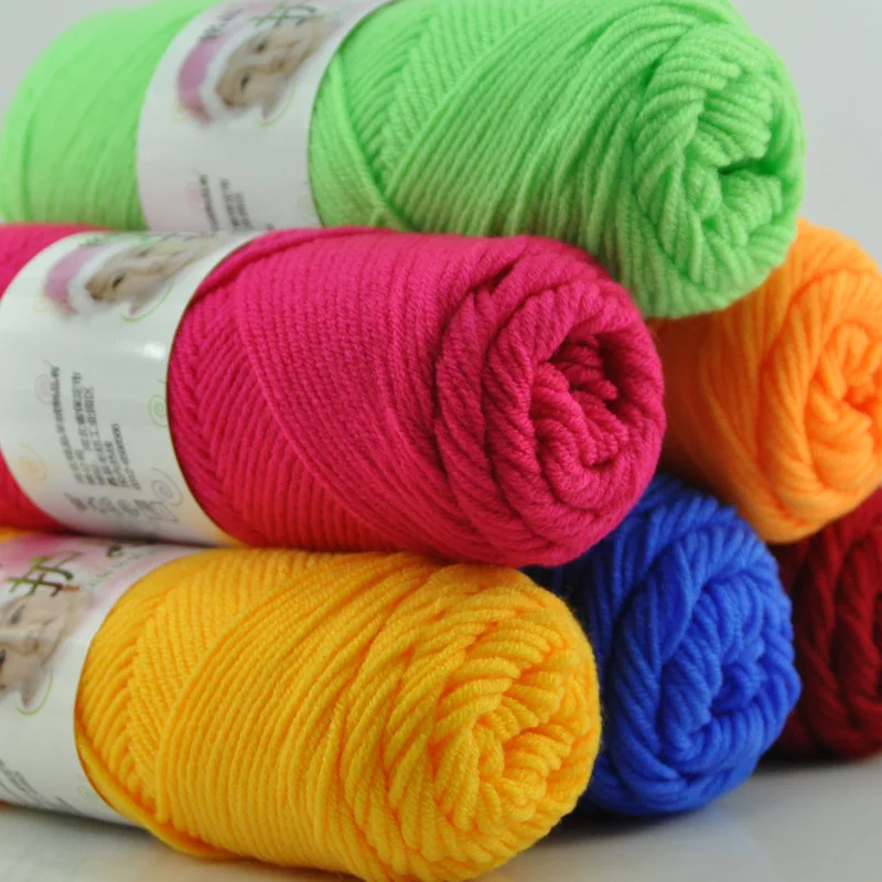 Цветная толстая пряжа 50 г для вязания Детское вязание шерстяная ручного