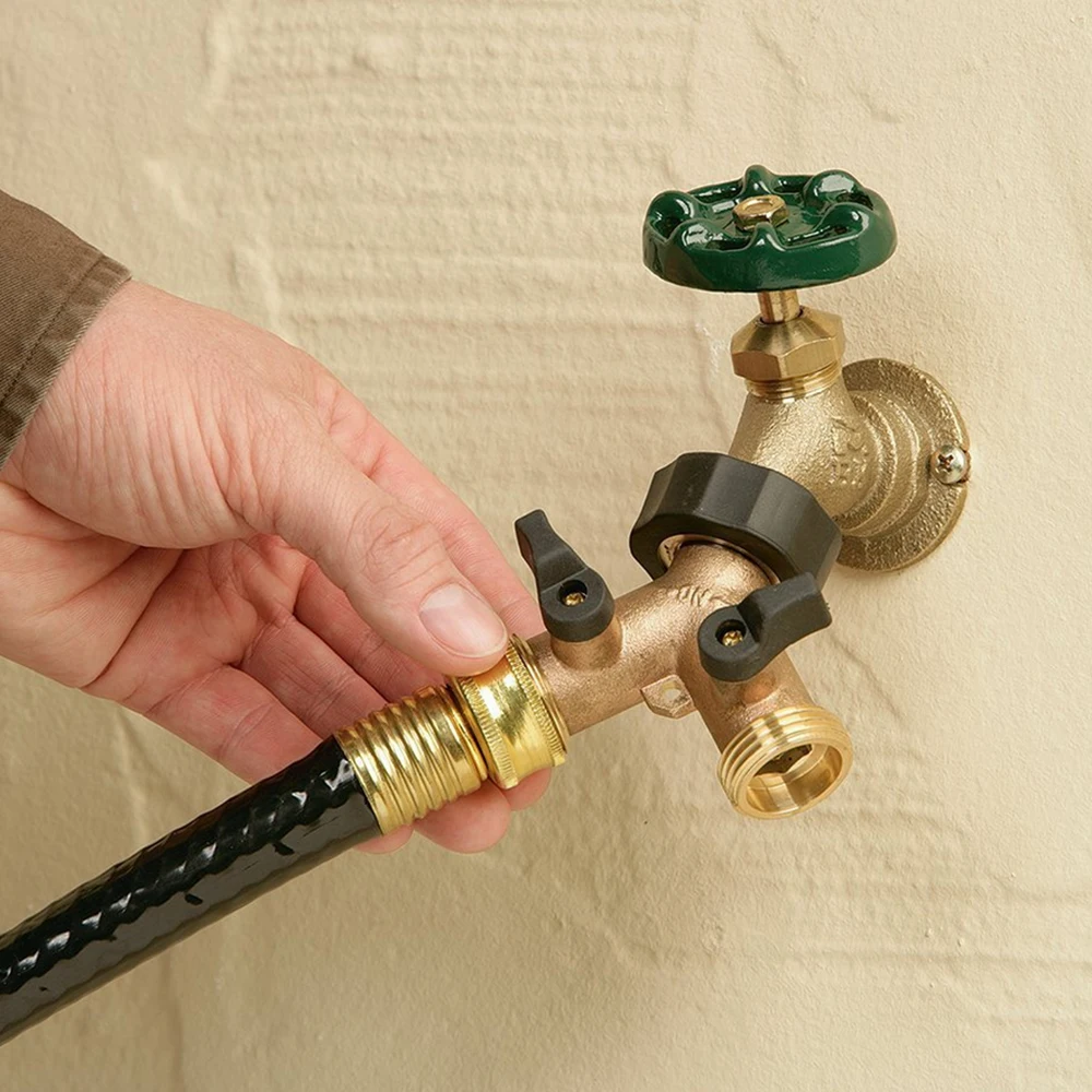 Y образный соединитель однотонная латунная резьба двухсторонний адаптер для