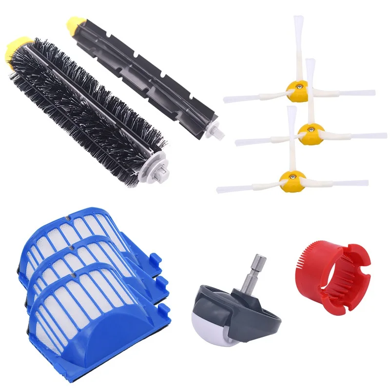 

Replacement Parts Compatible for Irobot Roomba 600 610 620 625 630 650 660 Vacuum Accessories,Filters Brushes Wheel