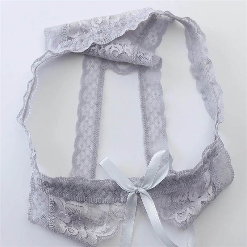 

Underwear Open Crotch Sexy Thong Ladies Sexy Bandage Panties Free Take Off Hollow Women'S Fashion Bow Knot G-String Seamless