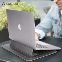 ARDISSI 노트북 케이스 슬리브 스탠드 백, 맥북 맥북 에어 M1 M2 프로 13 6 14 용, 2 인치 보호 커버, 노트북 파우치 2022