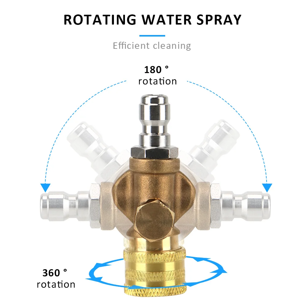 LEPEE For Quick Connector Car Cleaning Pressure Washer Accessory Turbo Nozzles Sprayer Rotary Pivoting Coupler Jet | Автомобили и