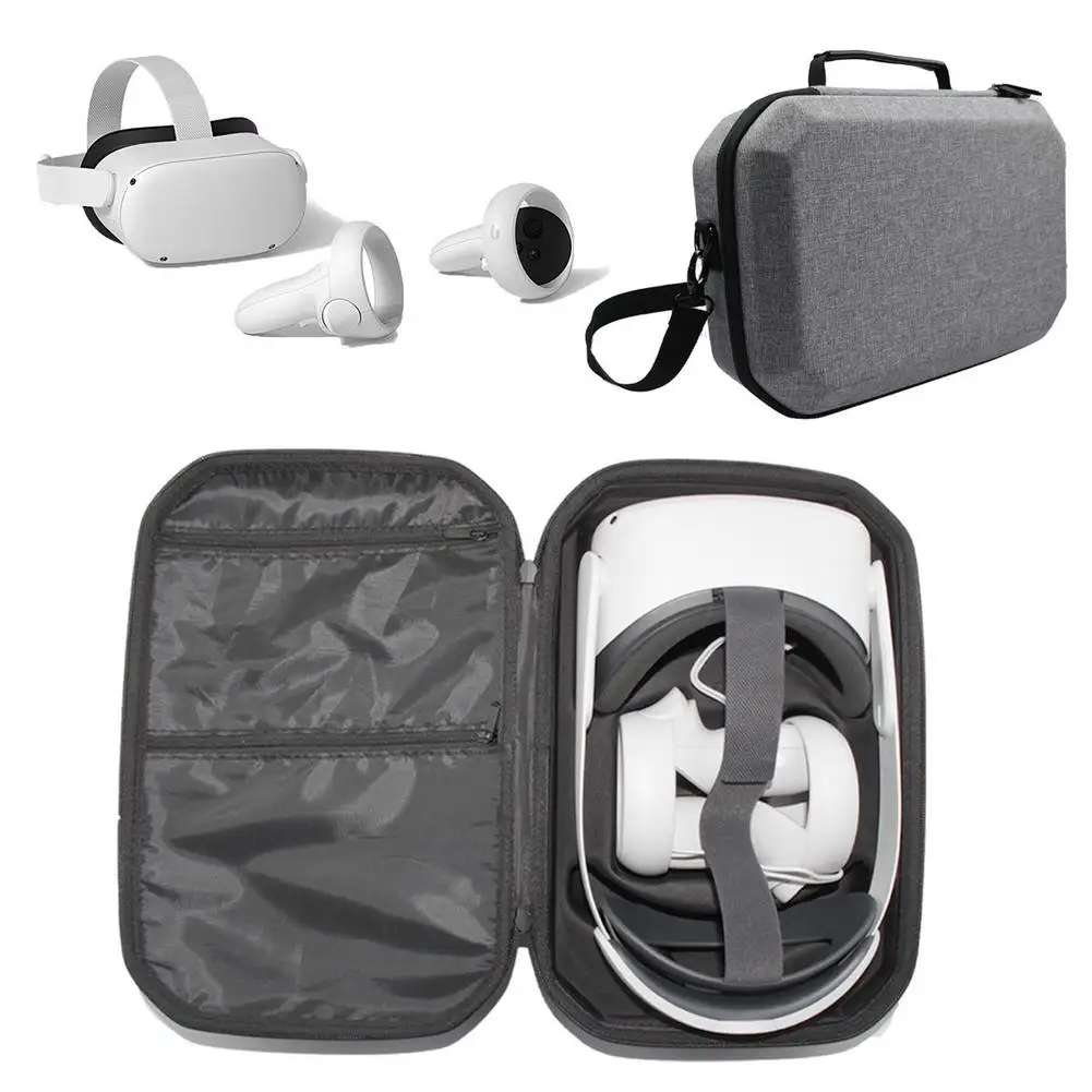 

New Protable VR Accessories For Oculus Quest 2 VR Headset Travel Carrying Case EVA Storage Box For Oculus Quest 2 Protective Bag