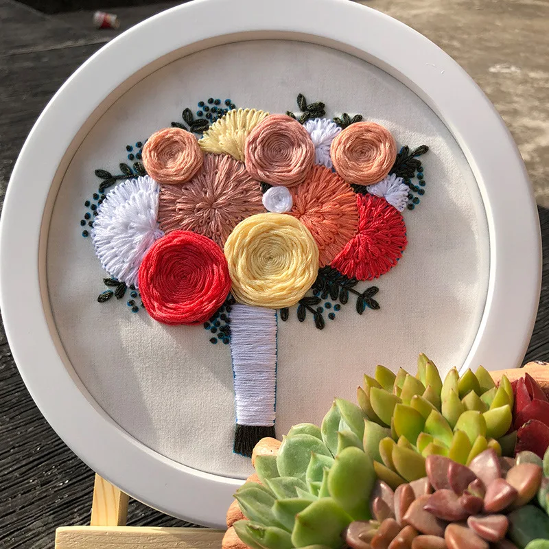 3D вышивка DIY Ручная крестом материалы включают учебники Вышивка Комплект