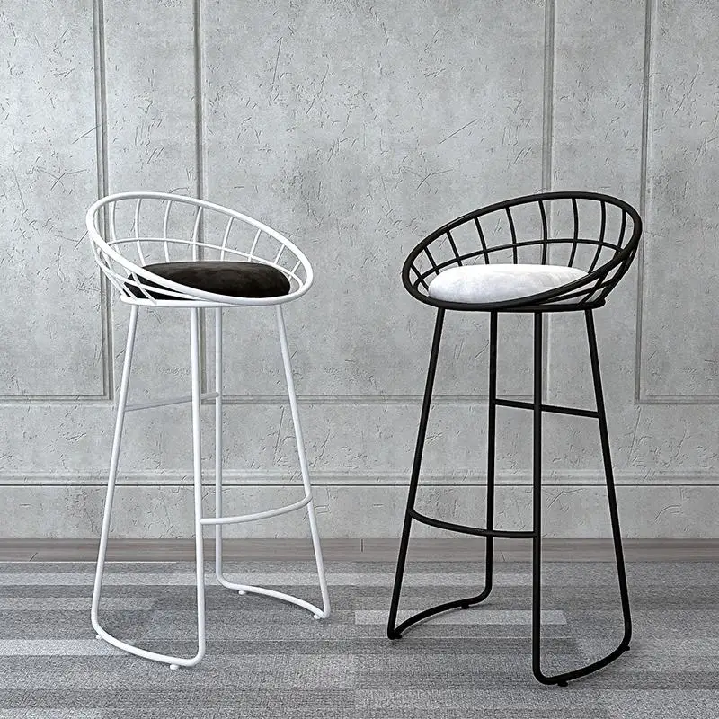 Nordic Досуг чистый красный высокий табурет дома современный минималист светильник