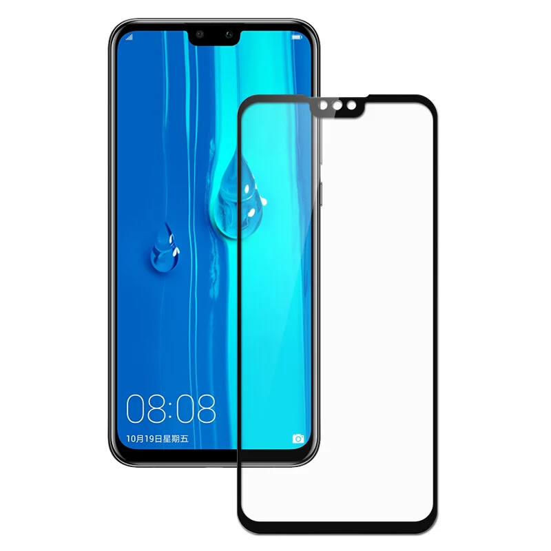 2 шт закаленное стекло для huawei Y9 2019 полное покрытие протектор экрана Hauwei Y 9