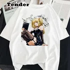 Футболка женская с принтом в стиле Харадзюку, топ с рисунком, футболка с японским аниме, уличная одежда, Y2k