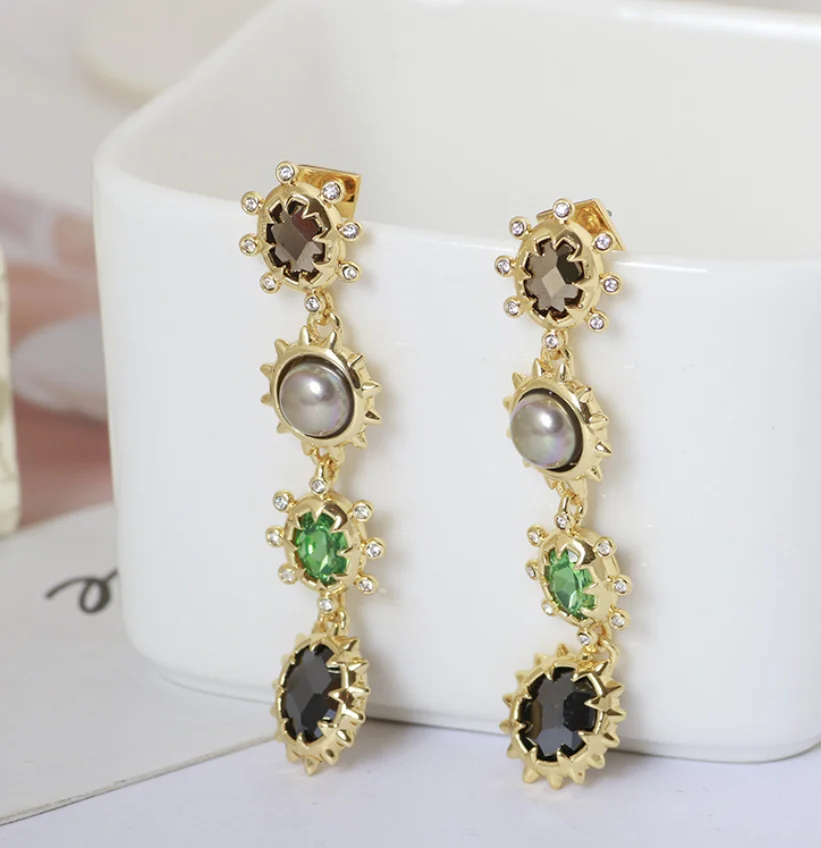CSxjd новые роскошные модные серьги с кристаллами и жемчугом | Украшения аксессуары