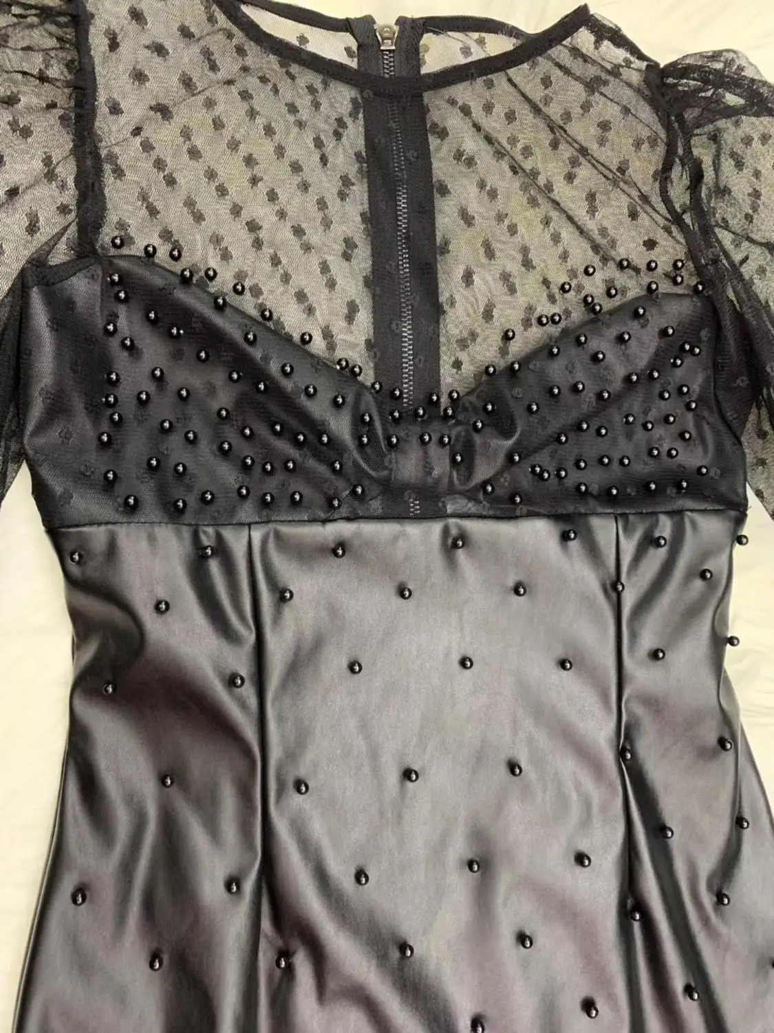 

Newest Sexy Long Sleeve O Neck Dot Black Women Winter Dress 2020 Designer Evening Party Dress Vestido