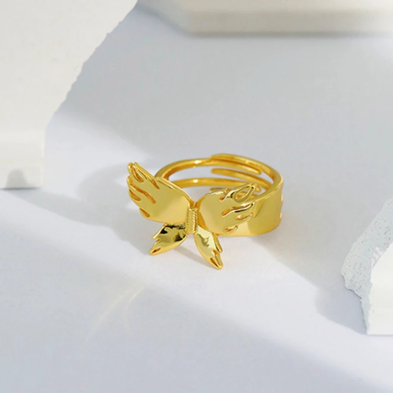 Authentic 925 Sterling Silver Rings for Women Butterfly Finger Bague Wedding Ring Fashion Female Wholesale Jewelry | Украшения и