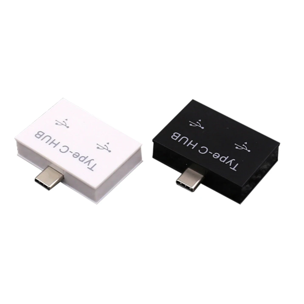 Переносной usb разъем Type C с 2 портами USB 3 0 разветвитель OTG концентратор пластиковый