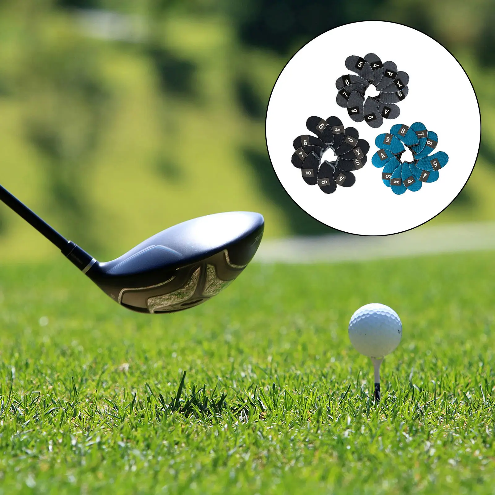

Numbered Golf Iron Head Covers Iron Headovers Wedges Covers 3-9 AW,SW,PW 10pcs