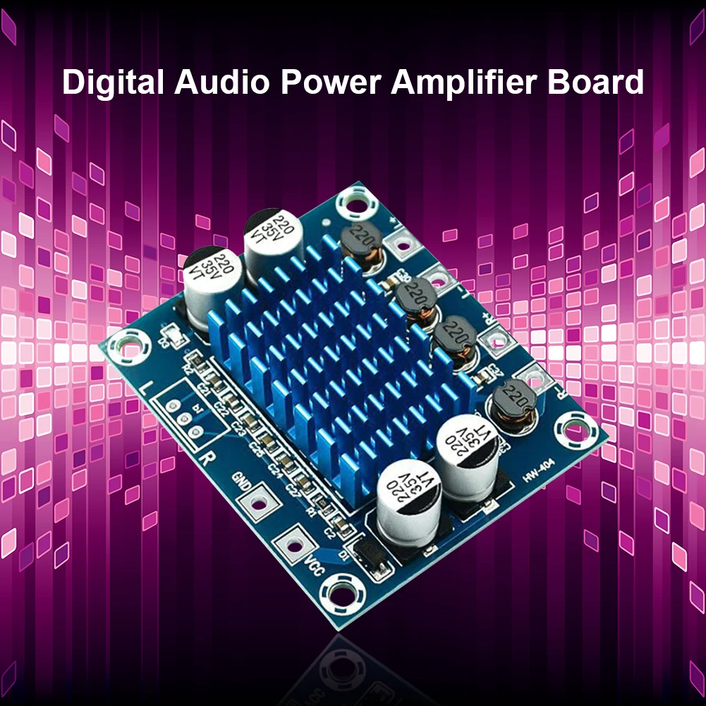 

XH-A232 DC8-26V DC 30w+30w Digital Subwoofer Amplifier Module Audio Speaker Dual Channel Board Bass MP3 Power Part Accessory
