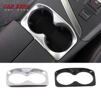 for peugeot 3008 gt 5008 2017 2020 accessories abs mattecarbon car front water cup frame decoration cover trim car styling 1pcs