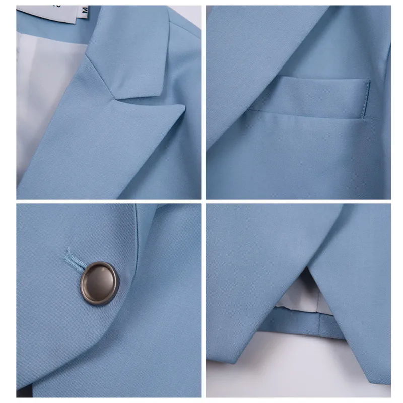 

Autumn Matching Set Women Short Suits Women Blazer High Waist Asymmertrical Cross Slit Mini Skirt Long Sleeve 2 Pieces Outfits