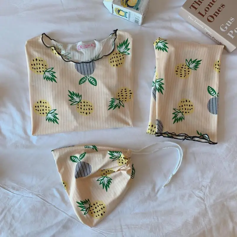 

Seeslim Spring Summer Pyjamas Women Sleepwear 2021 Korean Long Sleeve Pajama Set Homewear Cute Print Pyjama Femme Lounge Wear